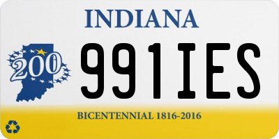 IN license plate 991IES