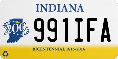 IN license plate 991IFA