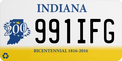 IN license plate 991IFG