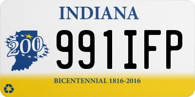 IN license plate 991IFP