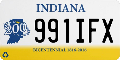 IN license plate 991IFX