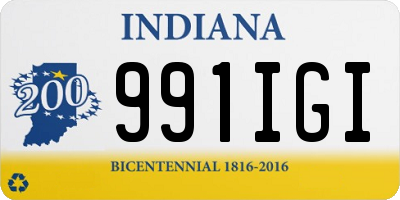 IN license plate 991IGI