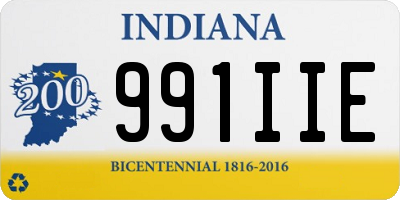 IN license plate 991IIE