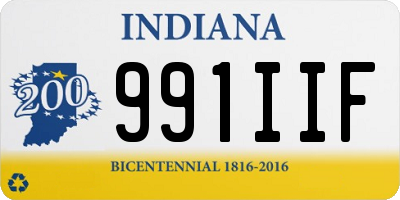 IN license plate 991IIF
