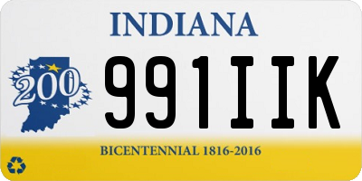 IN license plate 991IIK