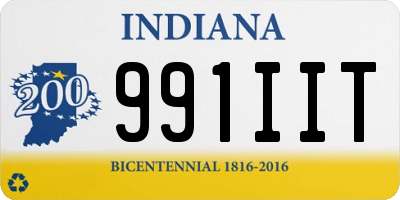 IN license plate 991IIT