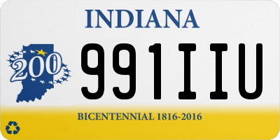 IN license plate 991IIU