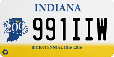 IN license plate 991IIW