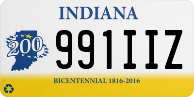 IN license plate 991IIZ