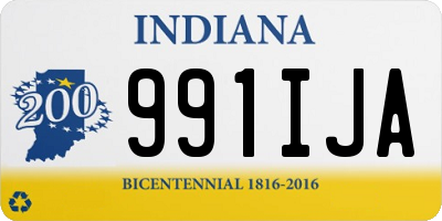 IN license plate 991IJA