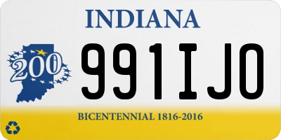 IN license plate 991IJO