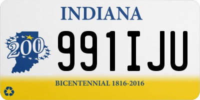 IN license plate 991IJU