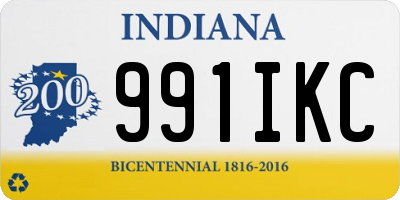 IN license plate 991IKC