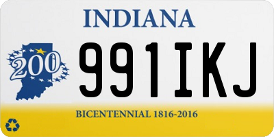 IN license plate 991IKJ