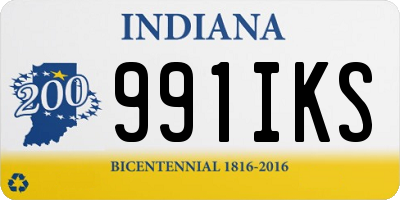 IN license plate 991IKS