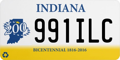 IN license plate 991ILC