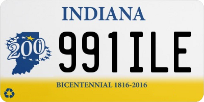 IN license plate 991ILE