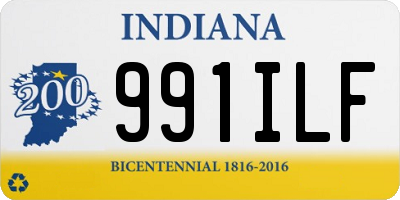 IN license plate 991ILF