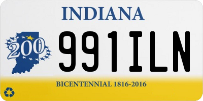 IN license plate 991ILN