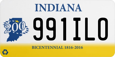 IN license plate 991ILO