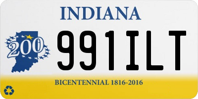IN license plate 991ILT
