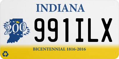 IN license plate 991ILX