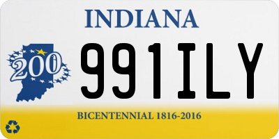 IN license plate 991ILY