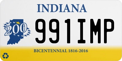 IN license plate 991IMP