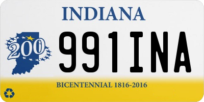 IN license plate 991INA