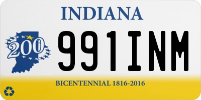 IN license plate 991INM