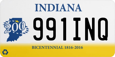 IN license plate 991INQ
