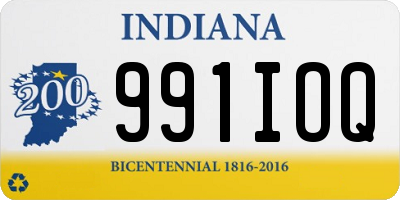 IN license plate 991IOQ