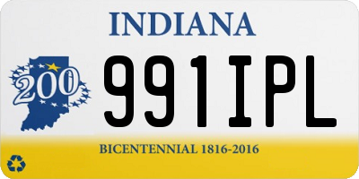 IN license plate 991IPL