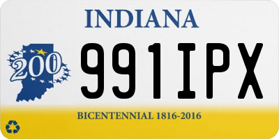 IN license plate 991IPX