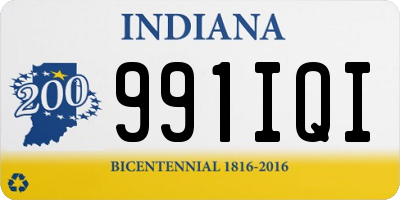 IN license plate 991IQI