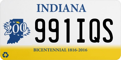 IN license plate 991IQS