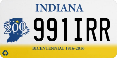 IN license plate 991IRR