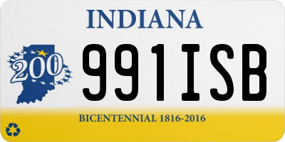 IN license plate 991ISB