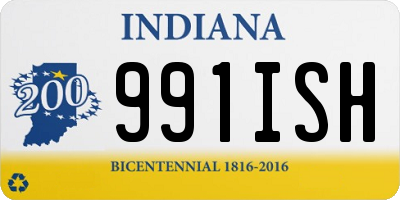 IN license plate 991ISH