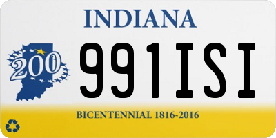 IN license plate 991ISI