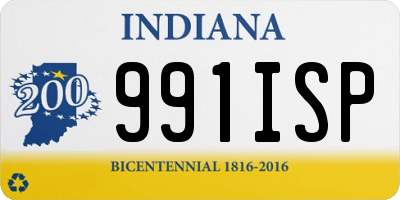 IN license plate 991ISP