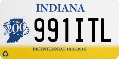 IN license plate 991ITL
