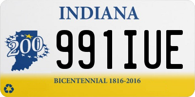 IN license plate 991IUE