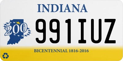 IN license plate 991IUZ