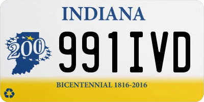 IN license plate 991IVD