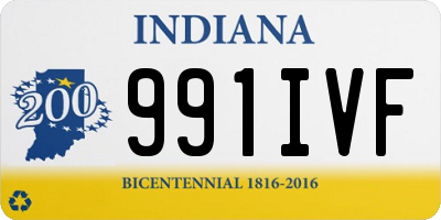 IN license plate 991IVF