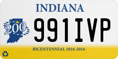 IN license plate 991IVP