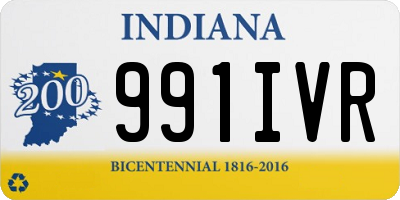 IN license plate 991IVR