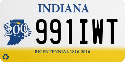 IN license plate 991IWT