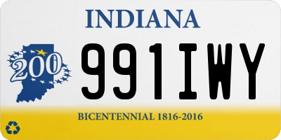 IN license plate 991IWY